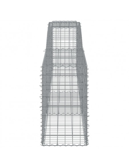 Cesti Gabbioni ad Arco 6 pz 400x50x80/100 cm Ferro Zincato
