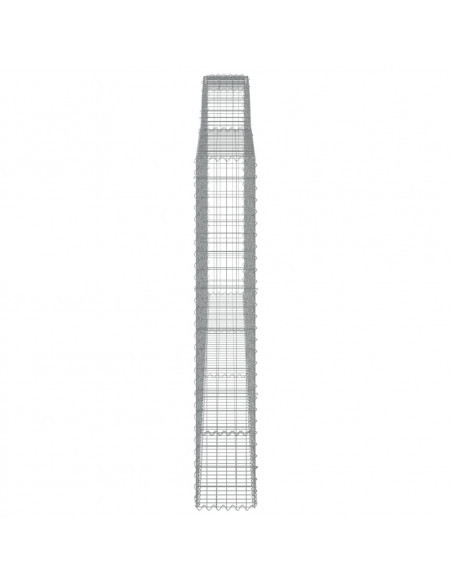 Cesti Gabbioni ad Arco 4 pz 400x30x180/200 cm Ferro Zincato