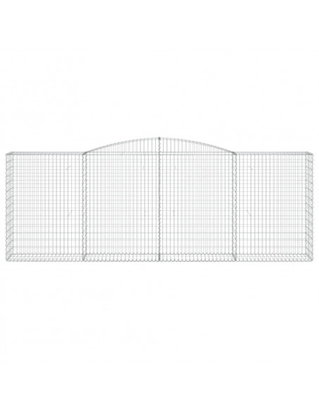 Cesti Gabbioni ad Arco 5 pz 400x50x140/160 cm Ferro Zincato