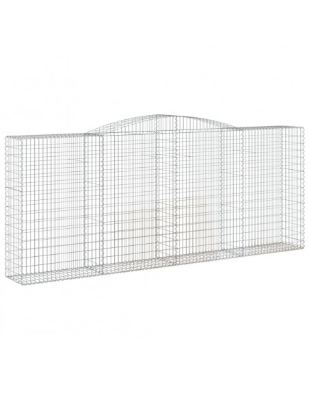 Cesti Gabbioni ad Arco 10 pz 400x50x160/180 cm Ferro Zincato