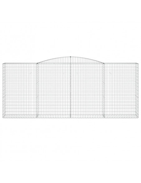 Cesti Gabbioni ad Arco 10 pz 400x50x160/180 cm Ferro Zincato