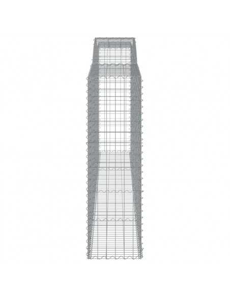 Cesti Gabbioni ad Arco 10 pz 400x50x160/180 cm Ferro Zincato
