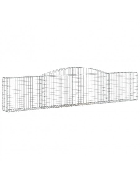 Cesti Gabbioni ad Arco 25 pz 400x30x80/100 cm Ferro Zincato