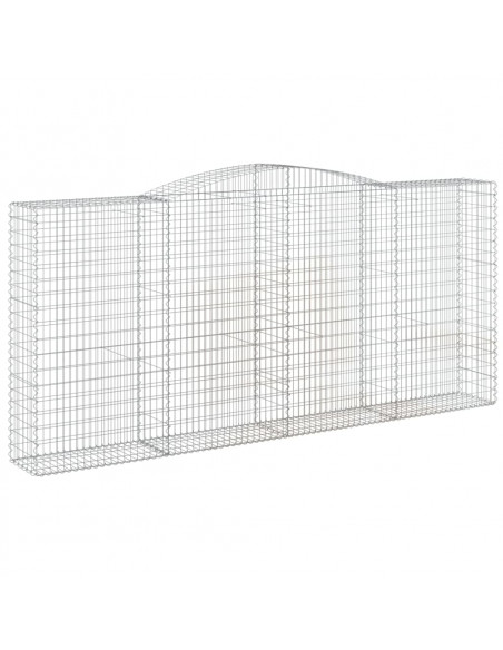 Cesti Gabbioni ad Arco 6 pz 400x50x180/200 cm Ferro Zincato