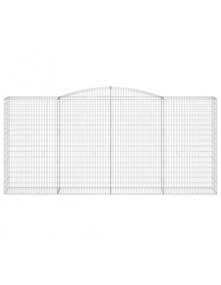 Cesti Gabbioni ad Arco 6 pz 400x50x180/200 cm Ferro Zincato