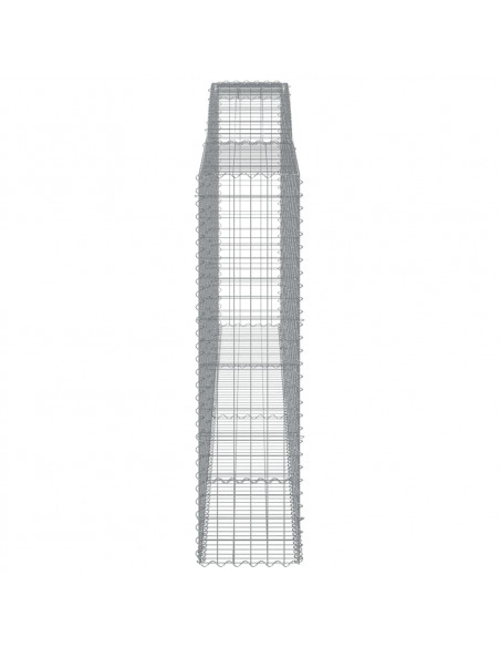 Cesti Gabbioni ad Arco 6 pz 400x50x180/200 cm Ferro Zincato