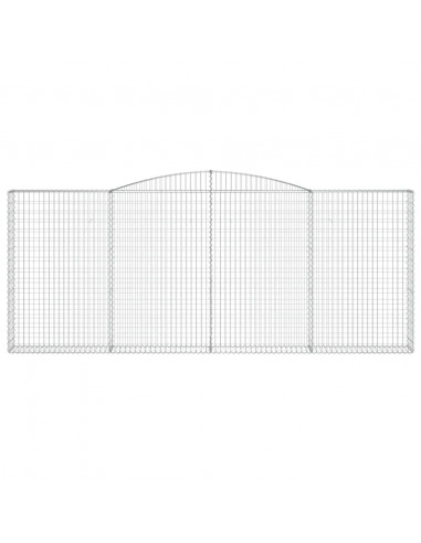 Cesti Gabbioni ad Arco 3 pz 400x30x160/180 cm Ferro Zincato