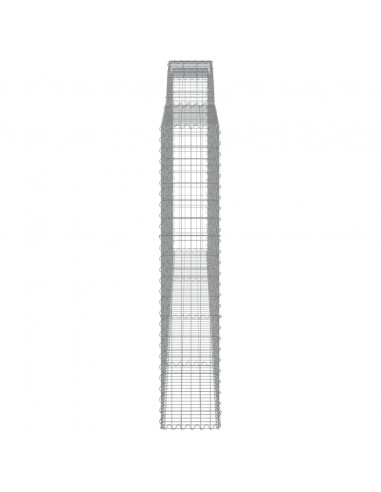 Cesti Gabbioni ad Arco 3 pz 400x30x160/180 cm Ferro Zincato