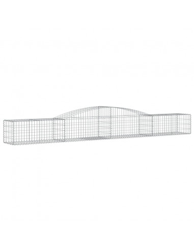 Cesti Gabbioni ad Arco 7 pz 400x50x40/60 cm Ferro Zincato