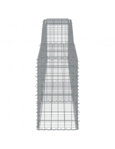 Cesti Gabbioni ad Arco 3 pz 400x50x80/100 cm Ferro Zincato