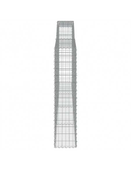 Cesti Gabbioni ad Arco 4 pz 400x30x140/160 cm Ferro Zincato