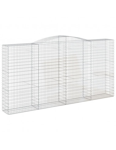 Cesti Gabbioni ad Arco 5 pz 400x50x200/220 cm Ferro Zincato