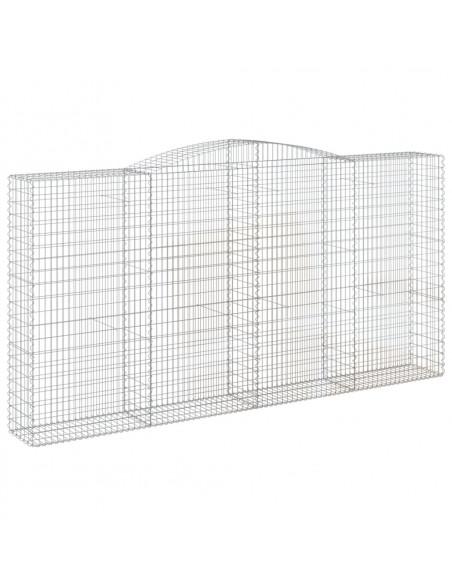 Cesti Gabbioni ad Arco 5 pz 400x50x200/220 cm Ferro Zincato