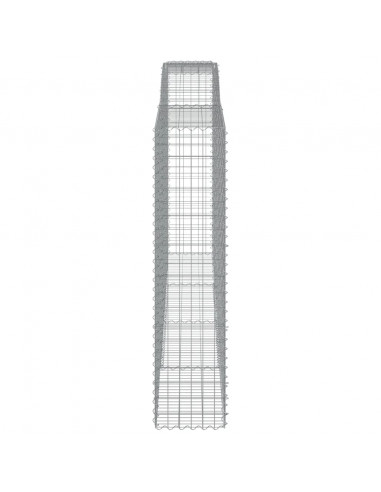 Cesti Gabbioni ad Arco 5 pz 400x50x200/220 cm Ferro Zincato