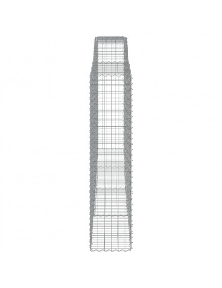 Cesti Gabbioni ad Arco 5 pz 400x50x200/220 cm Ferro Zincato