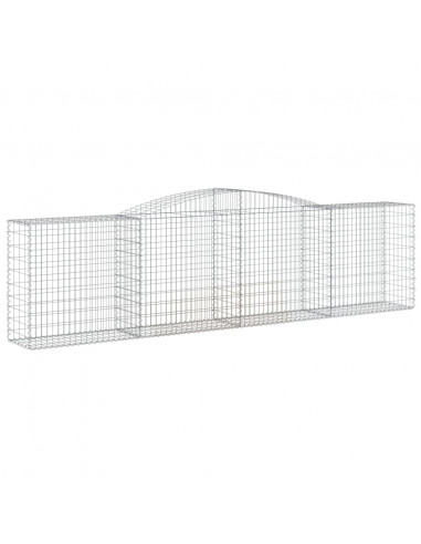 Cesti Gabbioni ad Arco 7 pz 400x50x100/120 cm Ferro Zincato