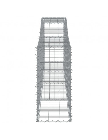 Cesti Gabbioni ad Arco 7 pz 400x50x100/120 cm Ferro Zincato