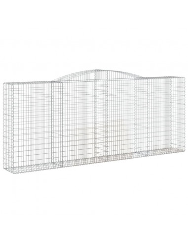 Cesti Gabbioni ad Arco 6 pz 400x50x160/180 cm Ferro Zincato