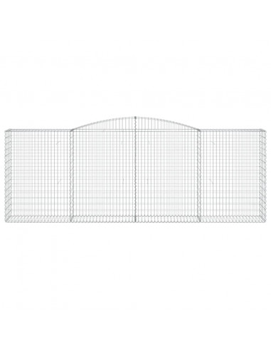 Cesti Gabbioni ad Arco 15 pz 400x50x140/160 cm Ferro Zincato