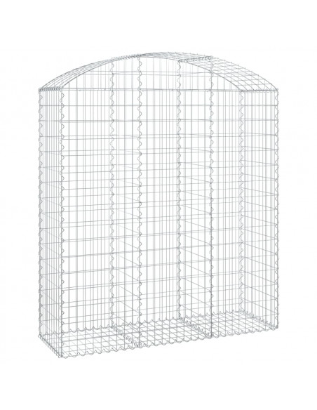 Cesto Gabbione ad Arco 150x50x160/180 cm in Ferro Zincato