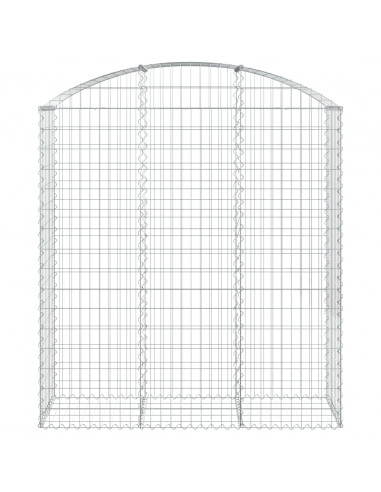 Cesto Gabbione ad Arco 150x50x160/180 cm in Ferro Zincato