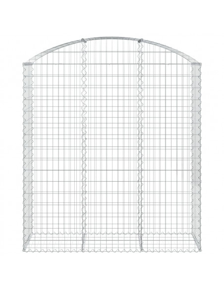 Cesto Gabbione ad Arco 150x50x160/180 cm in Ferro Zincato