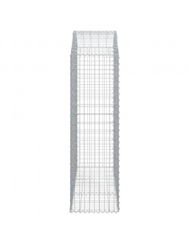 Cesto Gabbione ad Arco 150x50x160/180 cm in Ferro Zincato