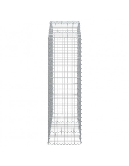 Cesto Gabbione ad Arco 150x50x160/180 cm in Ferro Zincato
