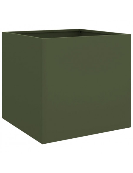 Fioriera Verde Oliva 49x47x46 cm in Acciaio Laminato a Freddo