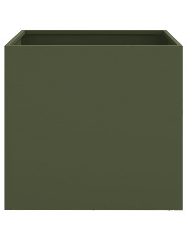 Fioriera Verde Oliva 49x47x46 cm in Acciaio Laminato a Freddo