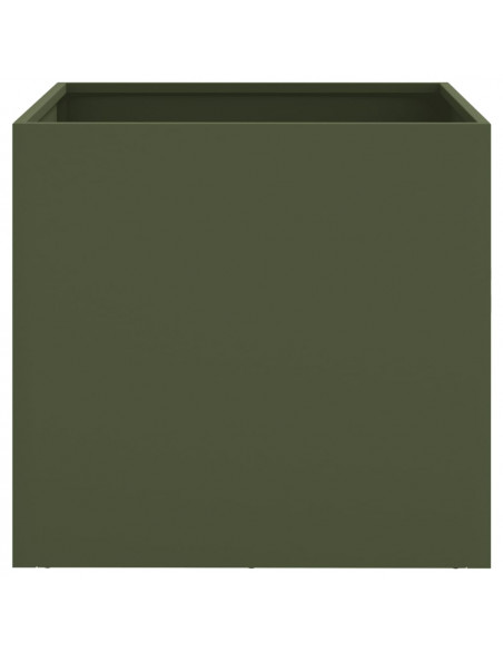 Fioriera Verde Oliva 49x47x46 cm in Acciaio Laminato a Freddo