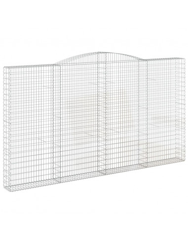 Cesti Gabbioni ad Arco 6 pz 400x30x220/240 cm Ferro Zincato