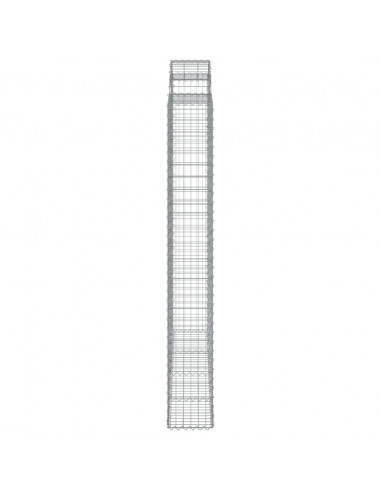 Cesto Gabbione ad Arco 200x30x220/240 cm Ferro Zincato