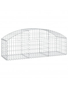 Cesto Gabbione ad Arco 150x50x40/60 cm Ferro Zincato 2