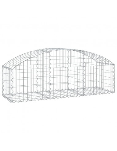 Cesto Gabbione ad Arco 150x50x40/60 cm Ferro Zincato