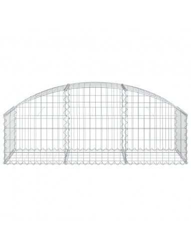 Cesto Gabbione ad Arco 150x50x40/60 cm Ferro Zincato