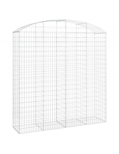 Cesto Gabbione ad Arco 200x50x200/220 cm Ferro Zincato