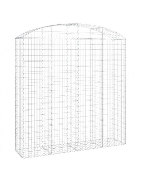 Cesto Gabbione ad Arco 200x50x200/220 cm Ferro Zincato