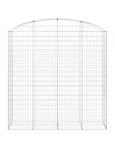 Cesto Gabbione ad Arco 200x50x200/220 cm Ferro Zincato