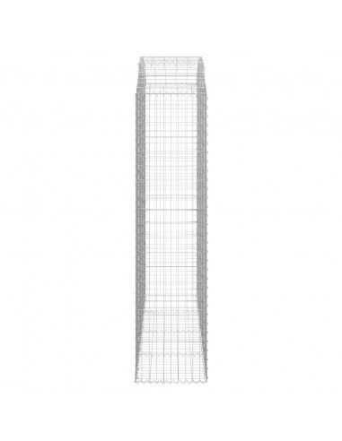 Cesto Gabbione ad Arco 200x50x200/220 cm Ferro Zincato