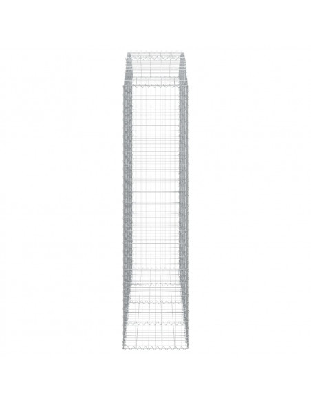 Cesto Gabbione ad Arco 200x50x200/220 cm Ferro Zincato