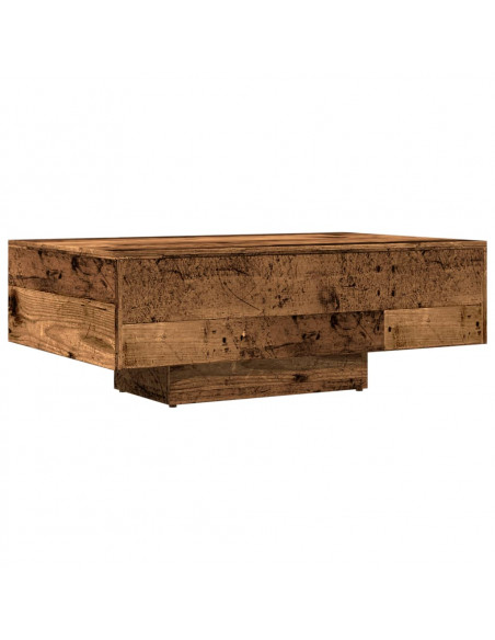 Tavolino da Salotto Legno Antico 85x55x31 cm Legno Multistrato