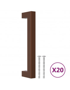 Maniglie per Mobili 20 pz Bronzo 128 mm in Acciaio Inox 2