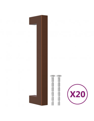 Maniglie per Mobili 20 pz Bronzo 128 mm in Acciaio Inox
