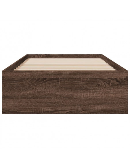 Giroletto Cassetti Rovere Marrone 90x190 cm Legno Multistrato