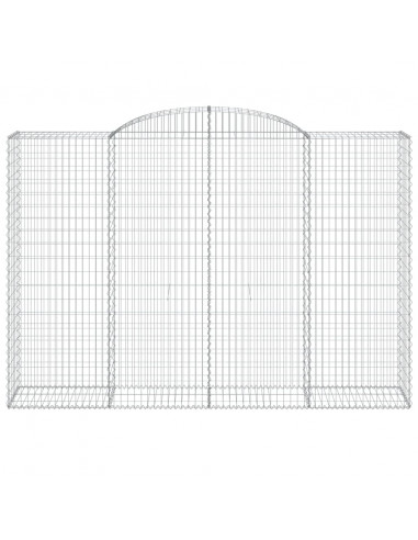 Cesto Gabbione ad Arco 300x50x200/220 cm Ferro Zincato