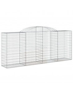 Cesto Gabbione ad Arco 300x50x120/140 cm Ferro Zincato 2