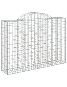 Cesto Gabbione ad Arco 200x50x140/160 cm Ferro Zincato 2