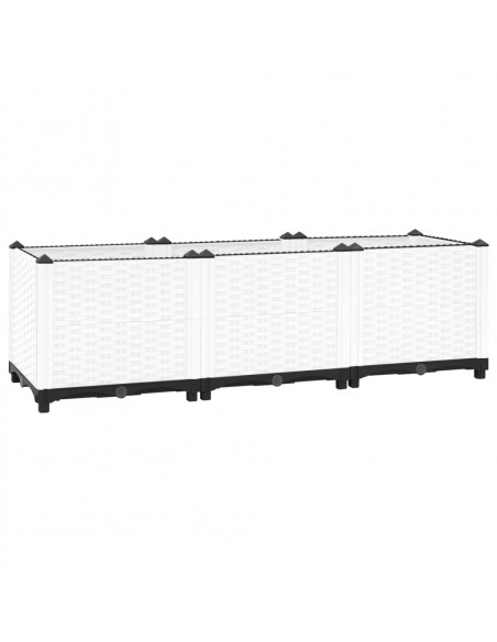 Fioriera Rialzata 120x40x38 cm in Polipropilene