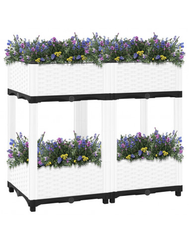 Fioriera Rialzata 80x40x71 cm in Polipropilene